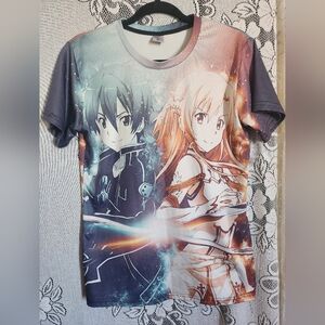 💲 SOA Kirito And Asuna Graphic Tee - (M)